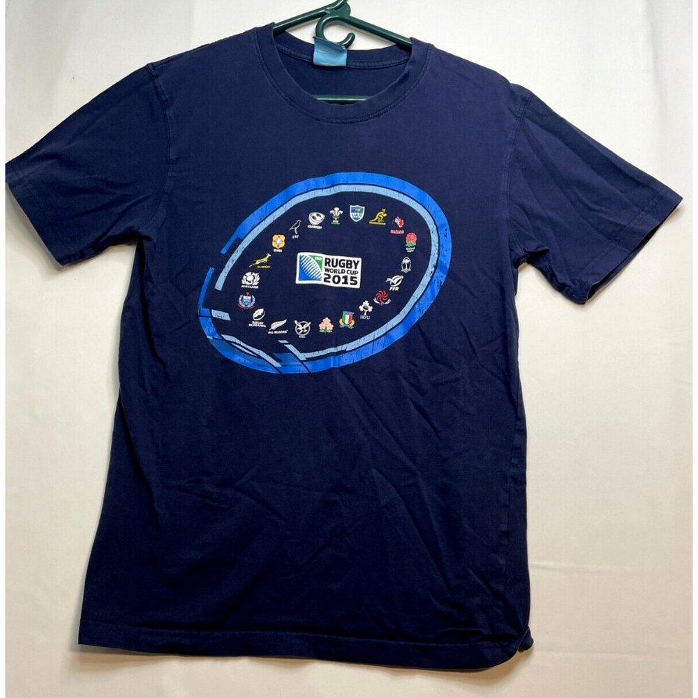 Rugby World Cup 2015 shirt mens medium short sleeve blue